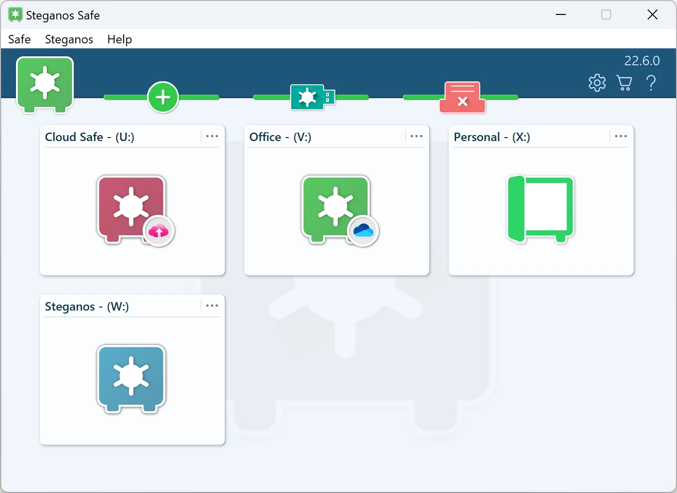 Steganos Data Safe on Windows